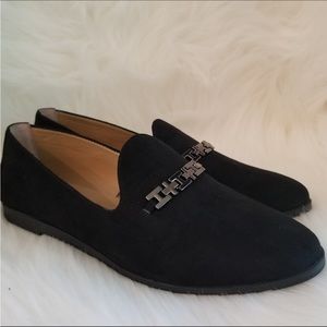 Franco Sarto Farrah Vegan Suede Chain Loafers